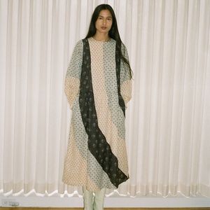 Ditsy Mix Puff Sleeve Dress